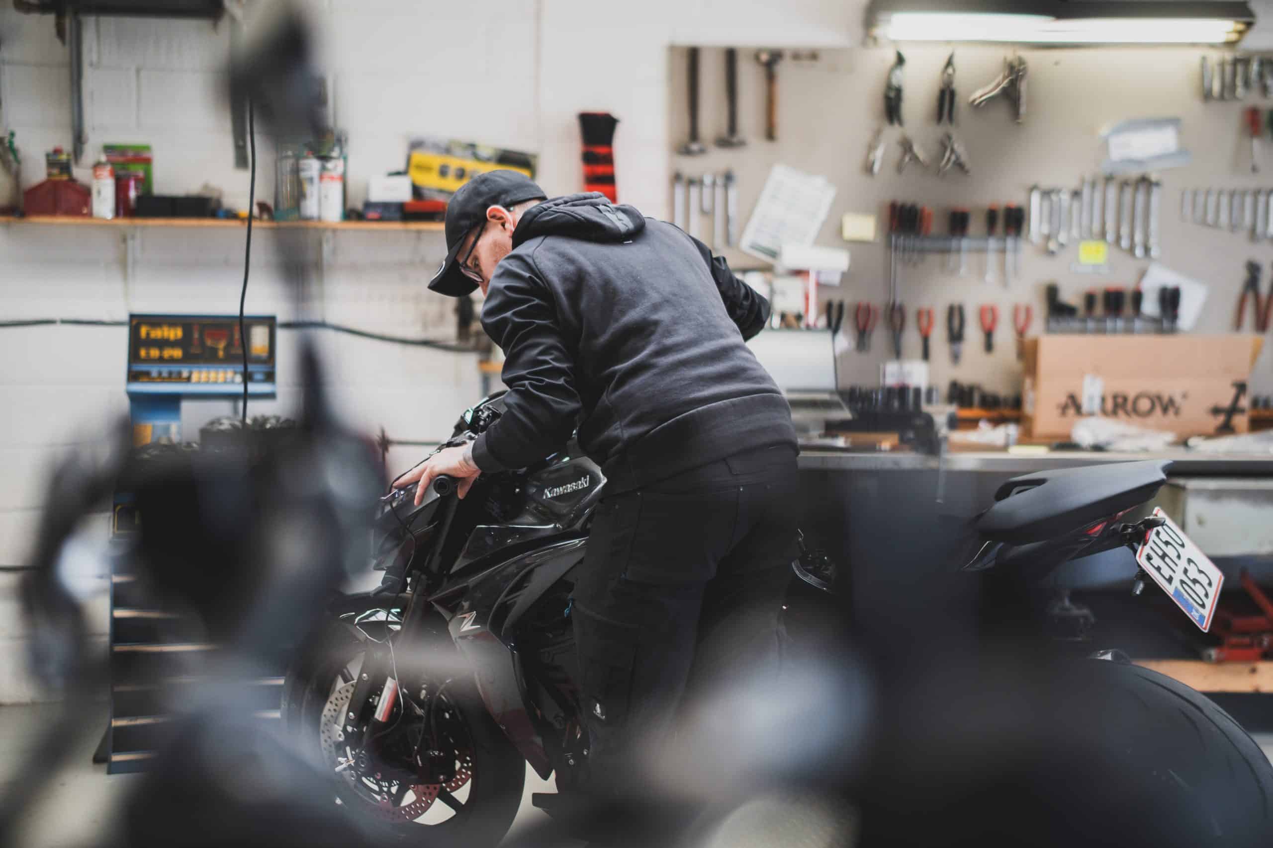 Dækskifte til motorcykel