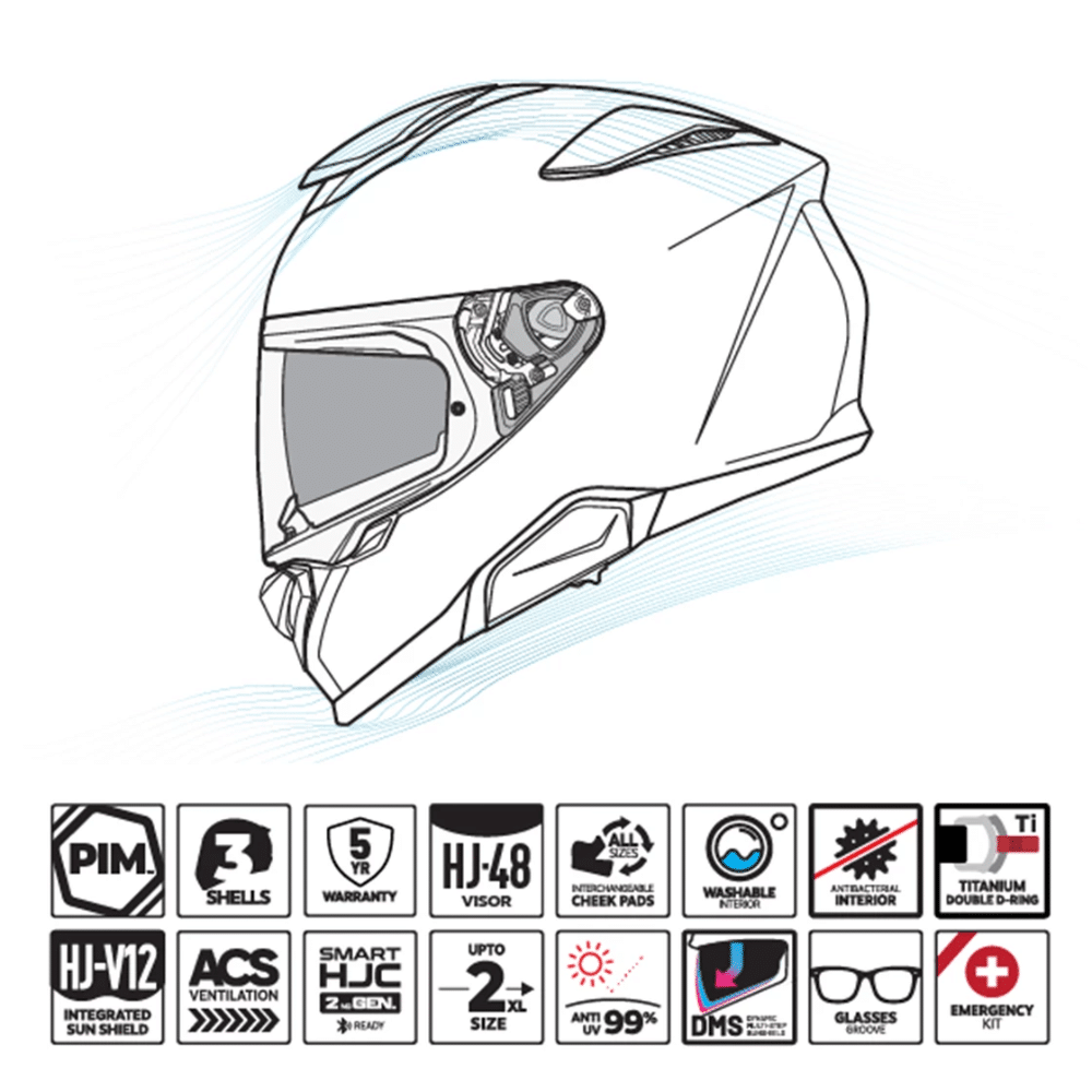 HJC RPHA72 ERNEM MC1SF Full-face hjelm - Billede 2