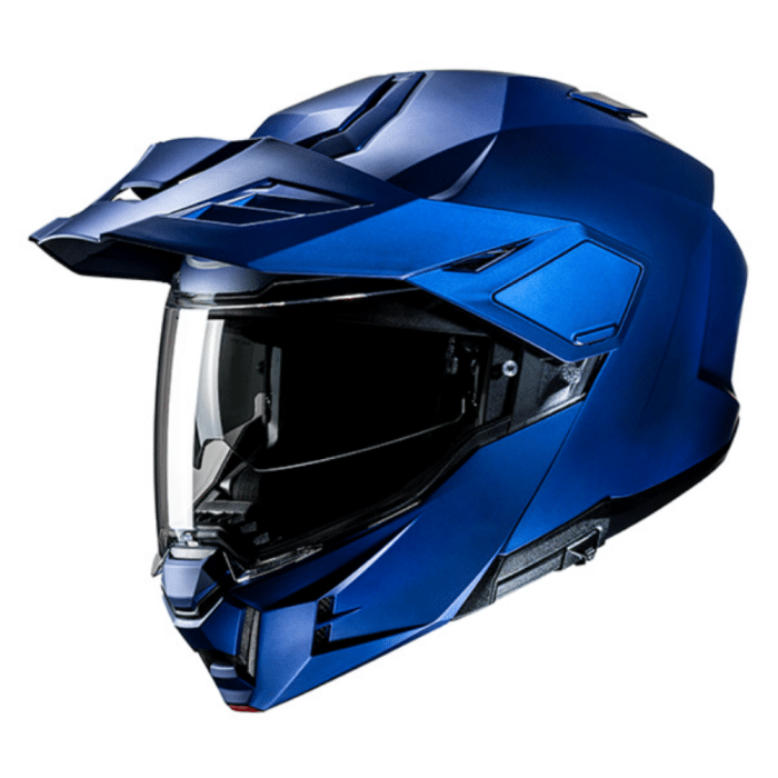 HJC i80 SEMI FLAT METALLIC BLUE Adventure Flip-Up Hjelm