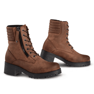 FALCO MISTY 2 BRUN VANDTÆT DAME LÆDER MOTORCYKEL STØVLE